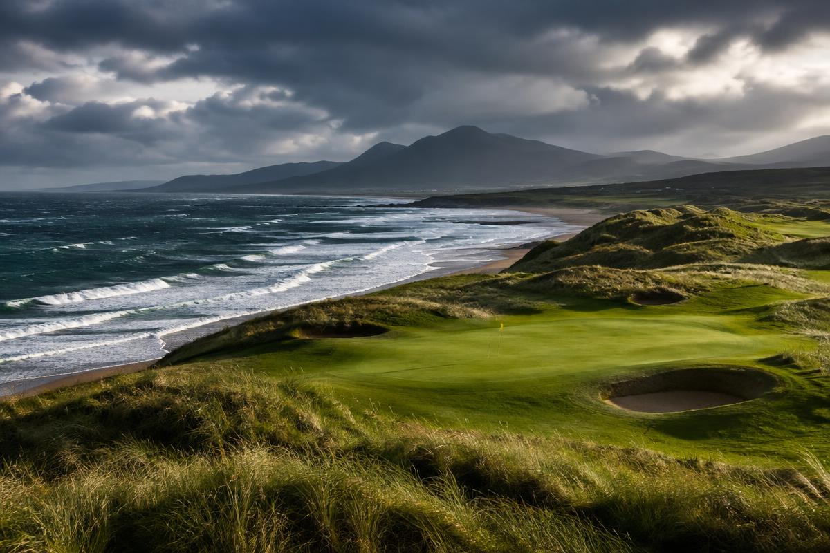 Golf course in Wild Atlantic Way, Ireland